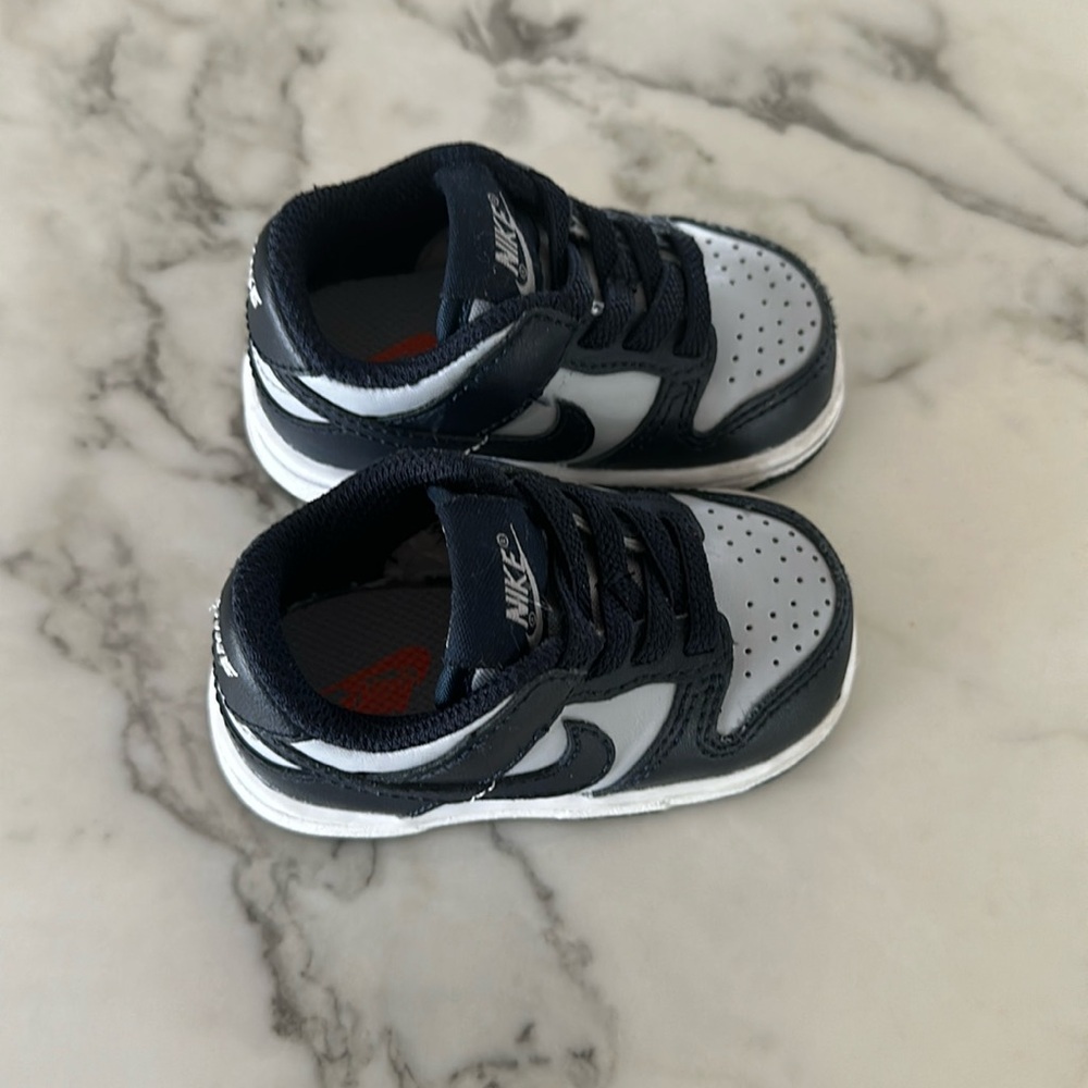 Excellent condition Nike dunk Crib/walker shoes size 3c
